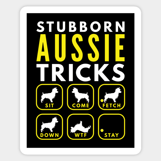 Stubborn Aussie Tricks - Dog Training Sticker by DoggyStyles